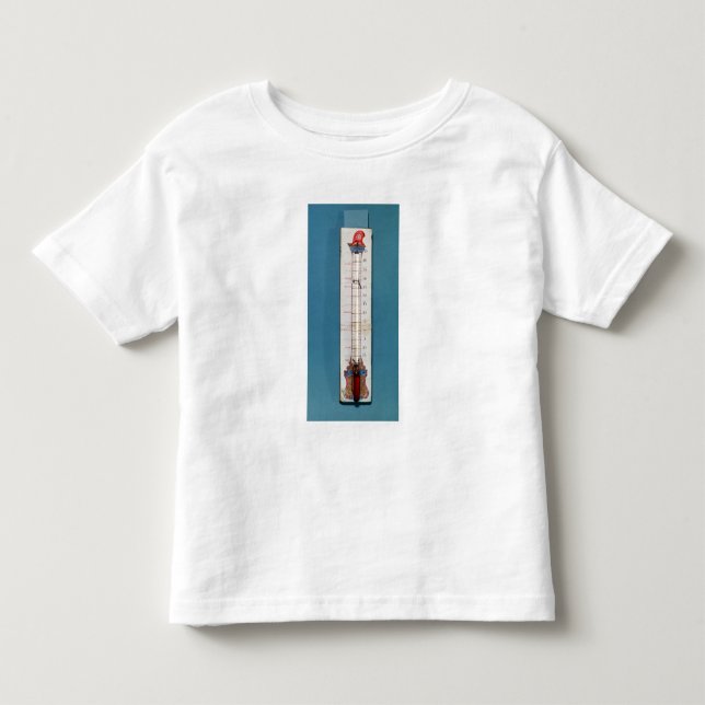 Thermometer übergestiegen mit einer phrygian Mütze Kleinkind T-shirt (Vorderseite)