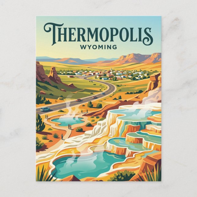 Thermopolis USA Postkarte (Vorderseite)