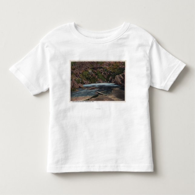 Thermopolis, WY - Big Horn-Quellen-Ansicht Kleinkind T-shirt (Vorderseite)