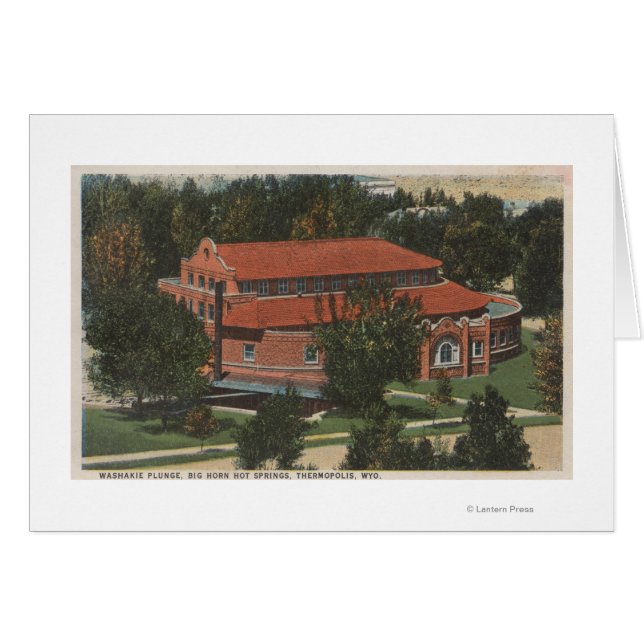 Thermopolis, WY - Blick auf die Washakie Plunge (Vorderseite (Horizontal))