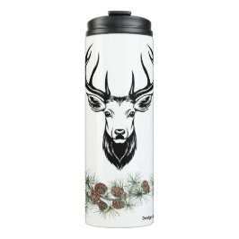 Thermosbecher mit Hirsch-Motiv