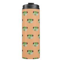 Thermosflasche mit Druck des Froschs