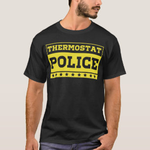Thermostat-Polizei gelb T-Shirt