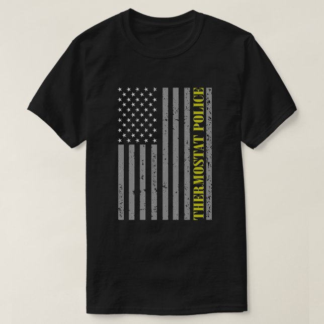 Thermostat-Polizei T-Shirt (Design vorne)