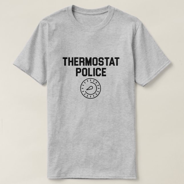 Thermostat-Polizei T-Shirt (Design vorne)