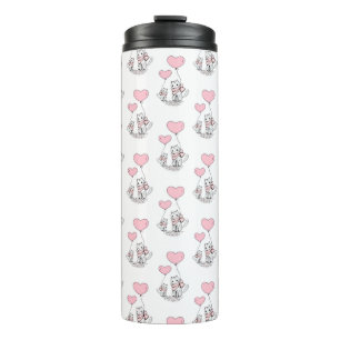 Thermotasse Katze Kätzchen Rosa Herzen Thermosbecher