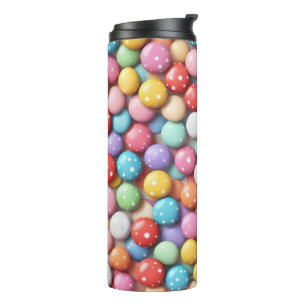 Thermotasse mit farbigen Steinen Thermosbecher