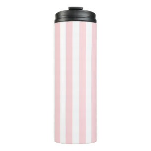 Thermotumbler Babyrosa und Weiß gestreift Thermosbecher