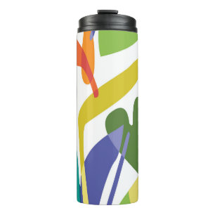 Thermotumbler, Buntes Trinkgeschirr, Abstrakt Thermosbecher