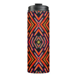 Thermotumbler Feuerrot Flammen Orange Schwarz Thermosbecher