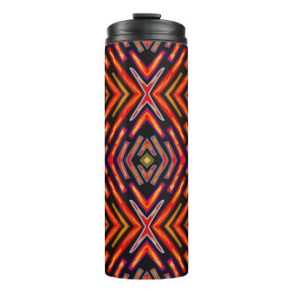 Thermotumbler Feuerrot Flammen Orange Schwarz Thermosbecher