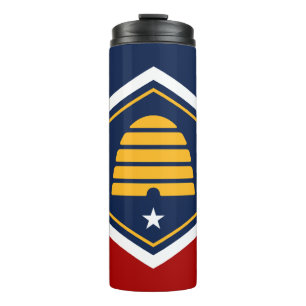 Thermotumbler mit der Flagge des US-Bundesstaates Thermosbecher