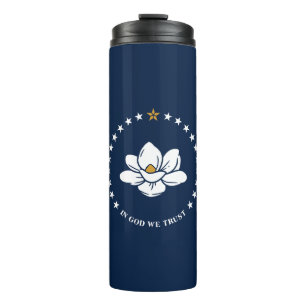Thermotumbler mit Flagge von Mississippi, USA Thermosbecher