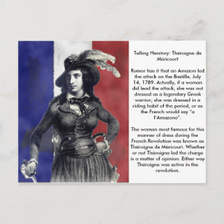Théroigne de Méricourt Französische Revolution Postkarte