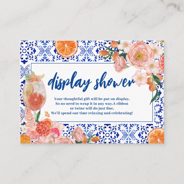 Thes Amore Brautparty Geschenke zeigen Dusche Begleitkarte (Vorderseite)