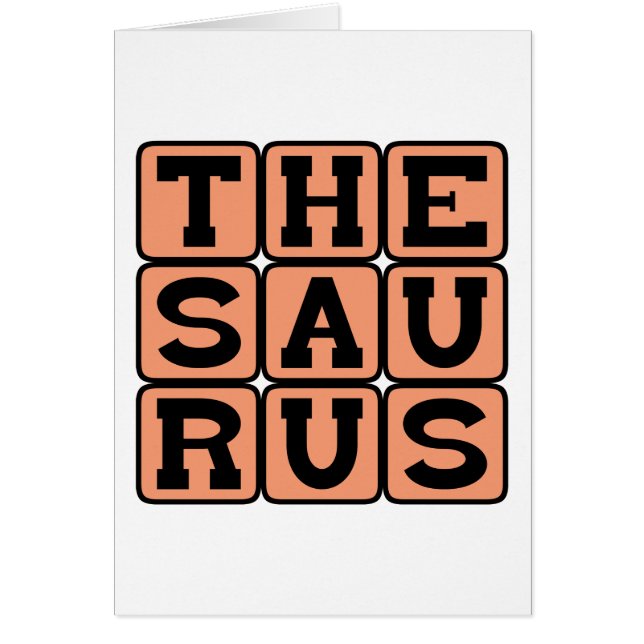 Thesaurus, Buch der Synonyme und Antonyme (Vorne)