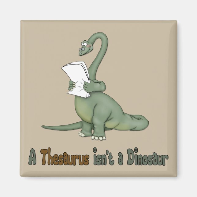 Thesaurus Dinosaur Magnet (Vorne)