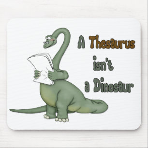 Thesaurus Dinosaur Mousepad