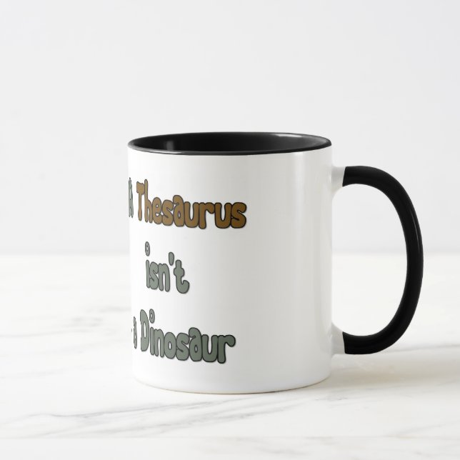 Thesaurus Dinosaur Tasse (Rechts)