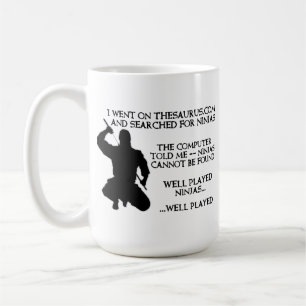 Thesaurus Ninjas Lustiger Ninja-Becher Tasse