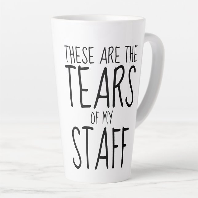 These Are The Tears Of My Staff Milchtasse (Rechte Ecke)