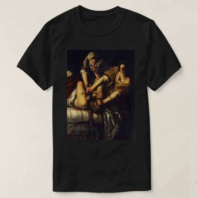 These Hoes Ain&x27;t Loyal Judith Beheading Holofe T-Shirt (Design vorne)