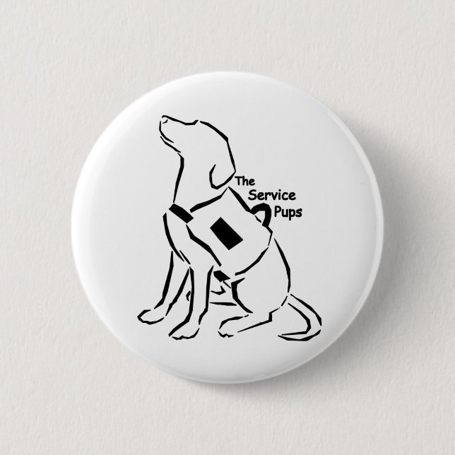 TheServicePups-Knopf Button (Vorderseite)