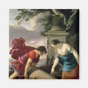 Theseus und seine Mutter Aethra, c.1635-36 Magnet