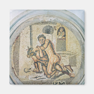 Theseus Wrestling mit dem Minotaur Magnet