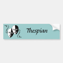 Thespian Mask Autoaufkleber