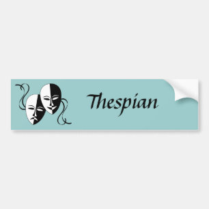 Thespian Mask Autoaufkleber
