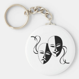 Thespian Mask Schlüsselanhänger