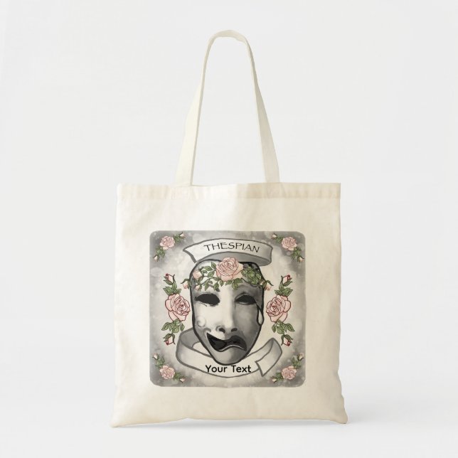 Thespische Schauspielermasken Tragetasche (Vorne)