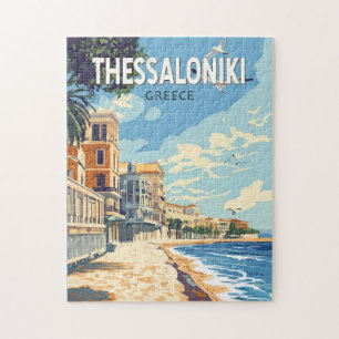 Thessaloniki Griechenland Reise Kunst Vintage Puzzle