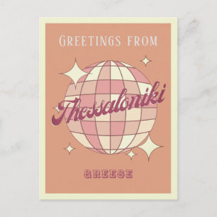 Thessaloniki Griechenland Rückreise Vintage Postka Postkarte