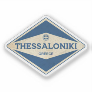 Thessaloniki Griechenland Vintag Aufkleber