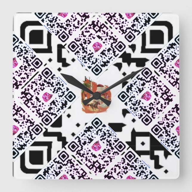 #thesurfingmermaid_Florida Quadratische Wanduhr (Vorderseite)