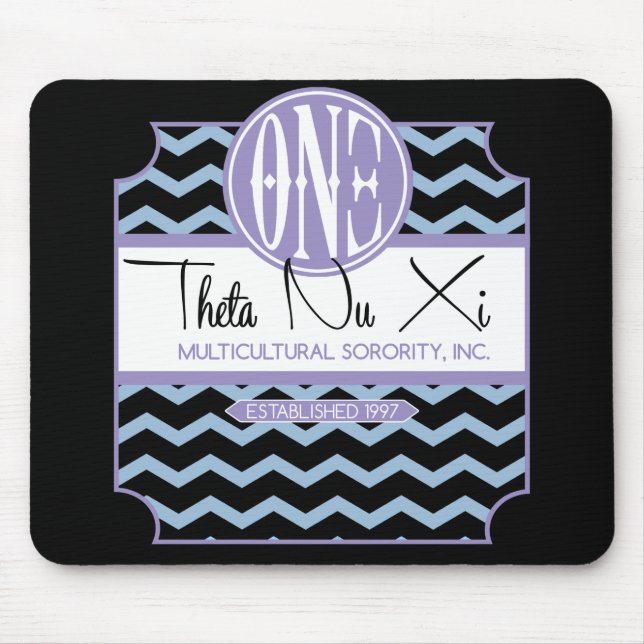 Theta NU XI Zickzack Mousepad (Vorne)