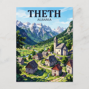 Theth, Albanien Albanien Postkarte