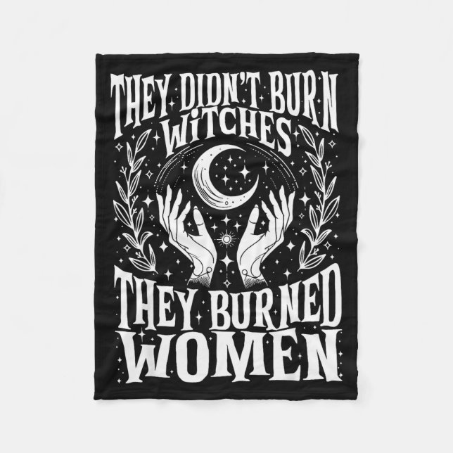 They Didn't Burn Witches They Burned Women Xmas Ri Fleecedecke (Vorderseite)