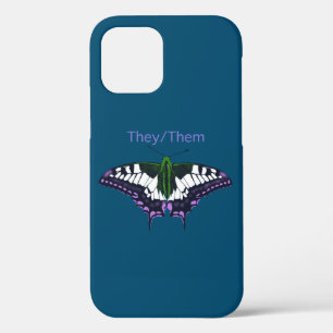 They/Them Nonbinary Pride Swallowtail Butterfly Case-Mate iPhone Hülle