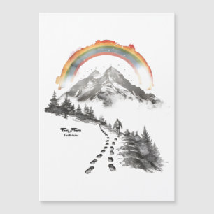 They/Them Wegbereiter – LGBTQ Stolz Camping Kunst, Magnetkarte