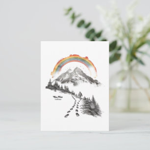 They/Them Wegbereiter – LGBTQ Stolz Camping Kunst, Postkarte