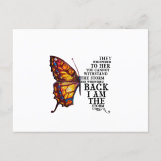 They Whispered Her You Cannot Withstand The Storm Einladungspostkarte