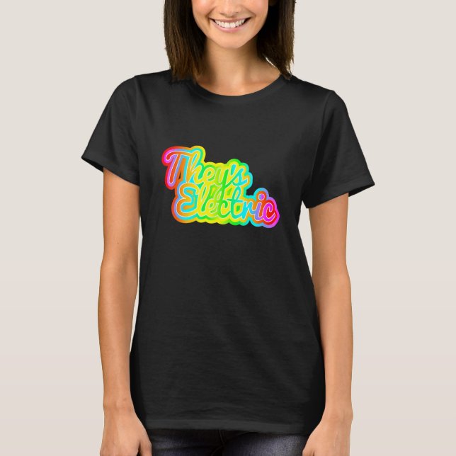 Theys Electric Rainbow Pride T-Shirt (Vorderseite)