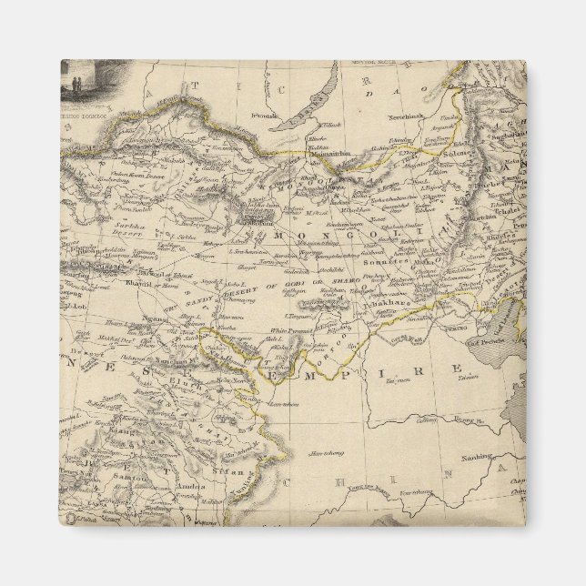 Thibet, Mongolei und Mandchurie Magnet (Vorne)