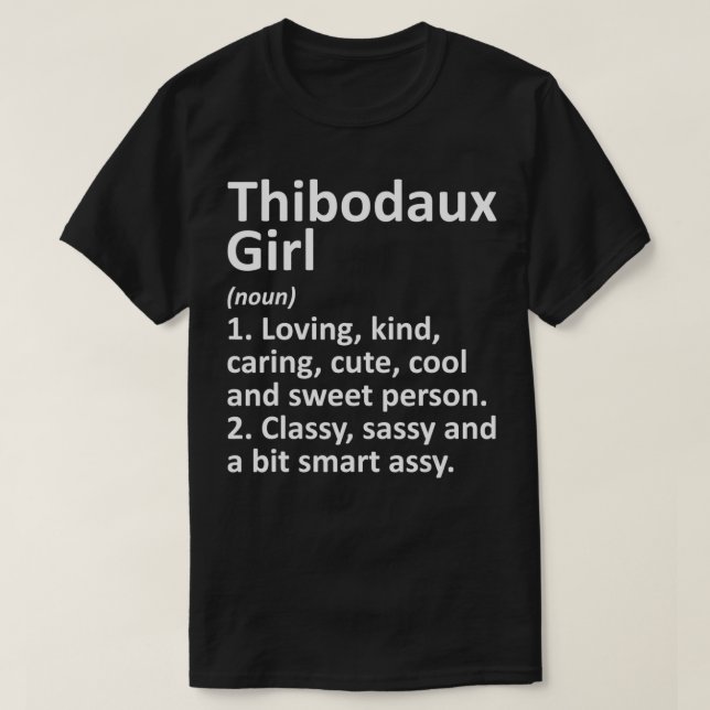 THIBODAUX L LA LOUISIANA Zuhause Roots Gif T-Shirt (Design vorne)