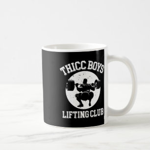 Thicc Boys Lifting Club Funny Gym Mens Kaffeetasse