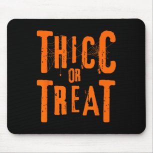 Thicc oder Leckerei Funny Halloween Workout Fitnes Mousepad