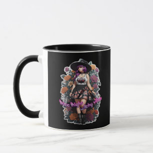 Thicc Thighs Witchy Vibes - Whimsigoth Hexenkern Tasse